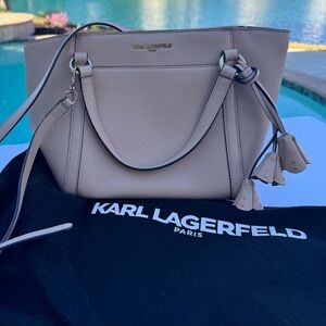 Karl Lagerfeld Nude Hue Shoulder Bag